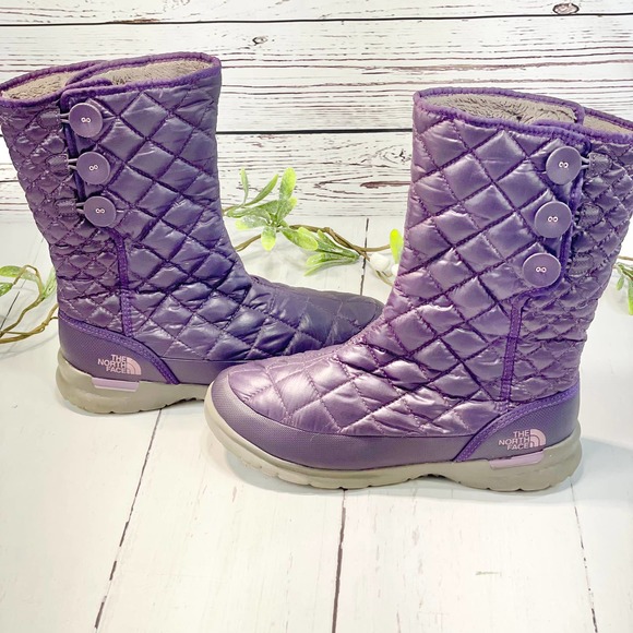 The North Face Shoes - THE NORTH FACE Women's Purple Thermoball Quilted Boots